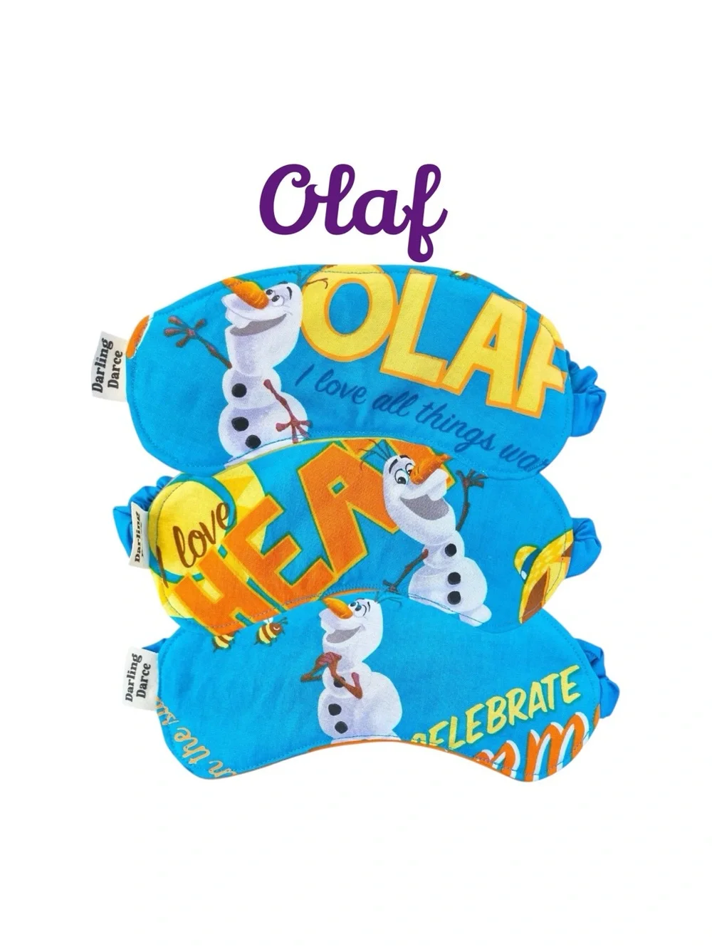 Frozen Olaf Print Kids Sleep Mask